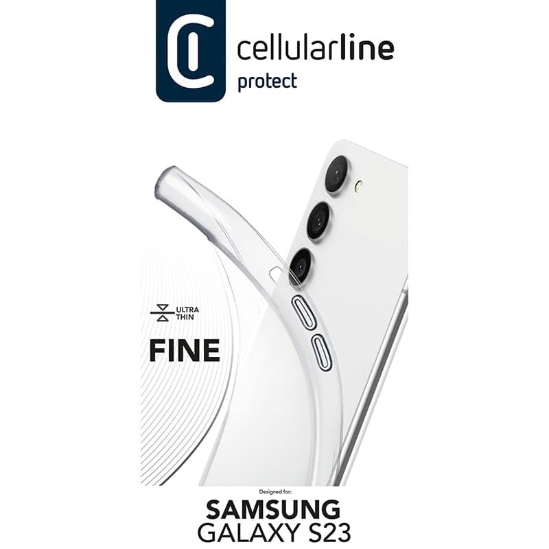 Cellularline Fine - Case Samsung Galaxy S23 (Transparent) - 8