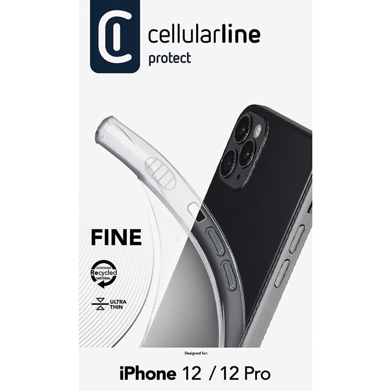 Cellularline Fine - Case for iPhone 12 / iPhone 12 Pro (Transparent) - 4