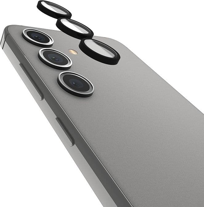 Case-Mate Aluminum Ring Lens Protector - Protective Glass for the camera lens of the Samsung Galaxy S24 (Black) - 16