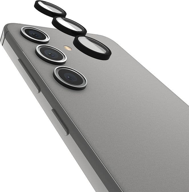 Case-Mate Aluminum Ring Lens Protector - Protective Glass for the camera lens of the Samsung Galaxy S24 (Black) - 6