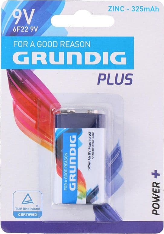 Grundig - Zinc battery 6F22 9V 325mAh - 3