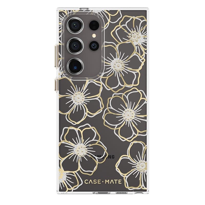 Case-Mate Floral Gems - Case for Samsung Galaxy S24 Ultra (Gold) - 11