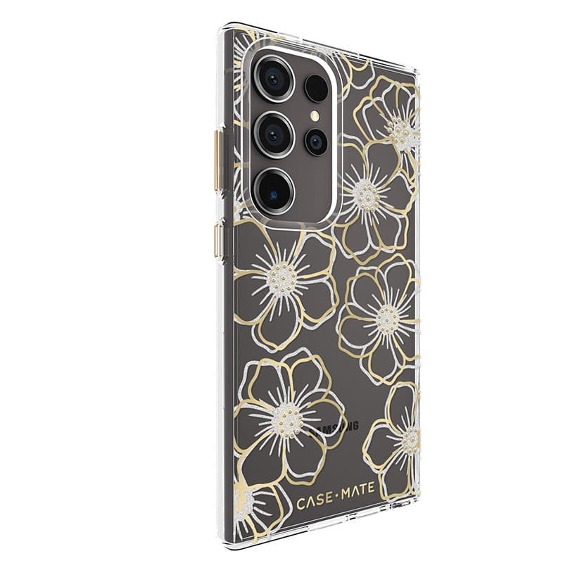 Case-Mate Floral Gems - Case for Samsung Galaxy S24 Ultra (Gold) - 12
