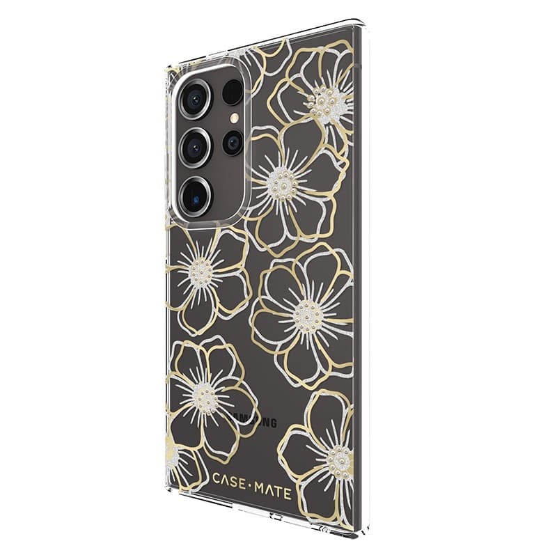 Case-Mate Floral Gems - Case for Samsung Galaxy S24 Ultra (Gold) - 13