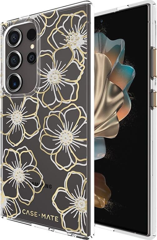 Case-Mate Floral Gems - Case for Samsung Galaxy S24 Ultra (Gold) - 16