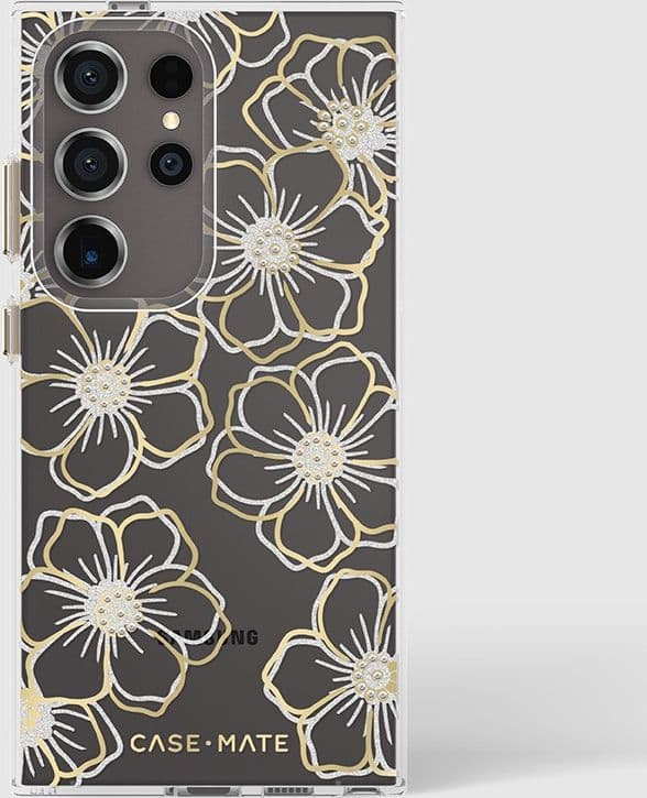 Case-Mate Floral Gems - Case for Samsung Galaxy S24 Ultra (Gold) - 17