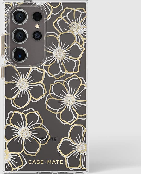 Case-Mate Floral Gems - Case for Samsung Galaxy S24 Ultra (Gold) - 7