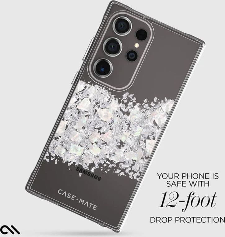Case-Mate Karat - Samsung Galaxy S24 Ultra case decorated with mother of pearl (A Touch of Pearl) - 18