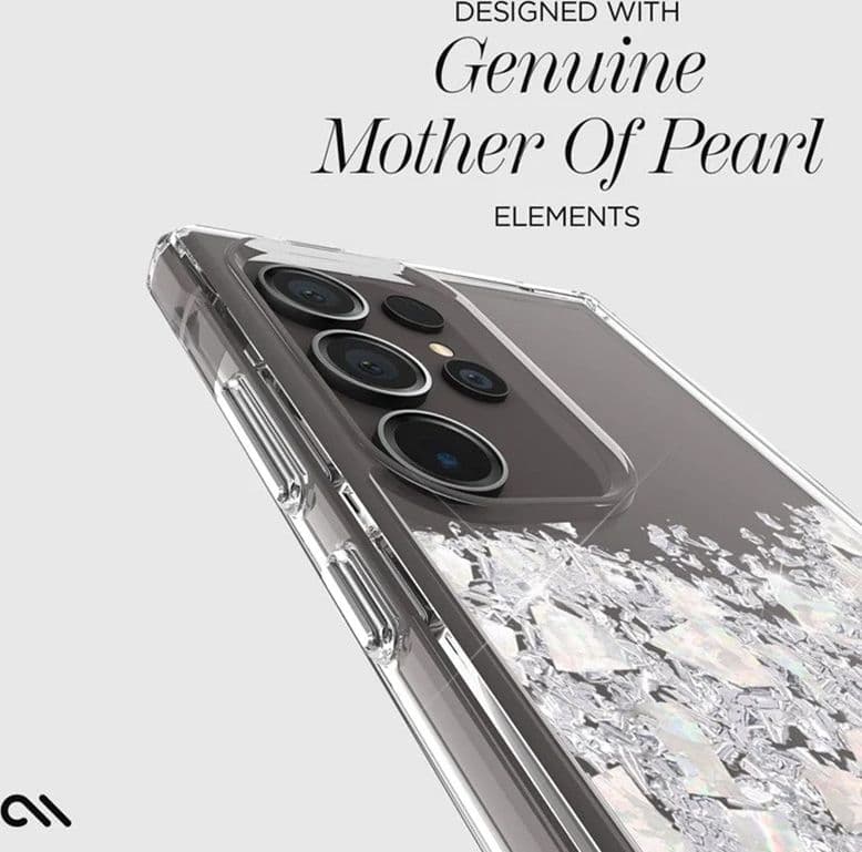 Case-Mate Karat - Samsung Galaxy S24 Ultra case decorated with mother of pearl (A Touch of Pearl) - 19