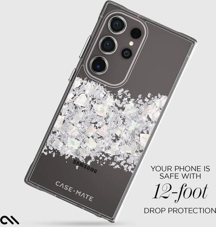 Case-Mate Karat - Samsung Galaxy S24 Ultra case decorated with mother of pearl (A Touch of Pearl) - 8