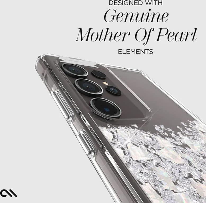 Case-Mate Karat - Samsung Galaxy S24 Ultra case decorated with mother of pearl (A Touch of Pearl) - 9