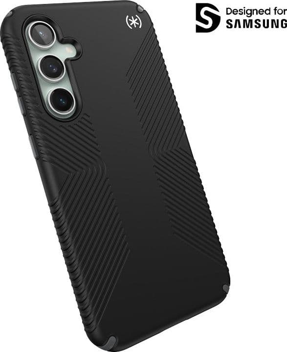 Speck Presidio2 Grip - Custodia per Samsung Galaxy S23 FE (Nero/Nero/Bianco) - 11