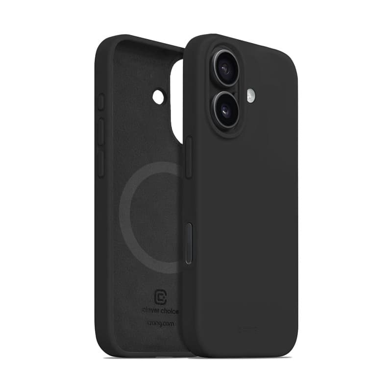 Crong Color Cover Magnetic - Custodia MagSafe per iPhone 16 (Nero) - 2