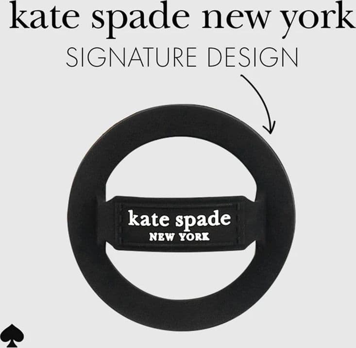 Kate Spade New York Magnetic Loop Grip - MagSafe Finger Holder (Black) - 13