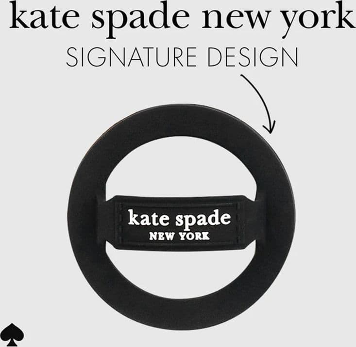 Kate Spade New York Magnetic Loop Grip - MagSafe Finger Holder (Black) - 6