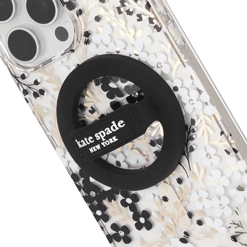 Kate Spade New York Magnetic Loop Grip - MagSafe Finger Holder (Black) - 8