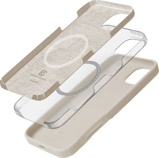 Crong Color Cover Magnetic - Custodia MagSafe per iPhone 16 Pro Max (Beige pietra) - 11