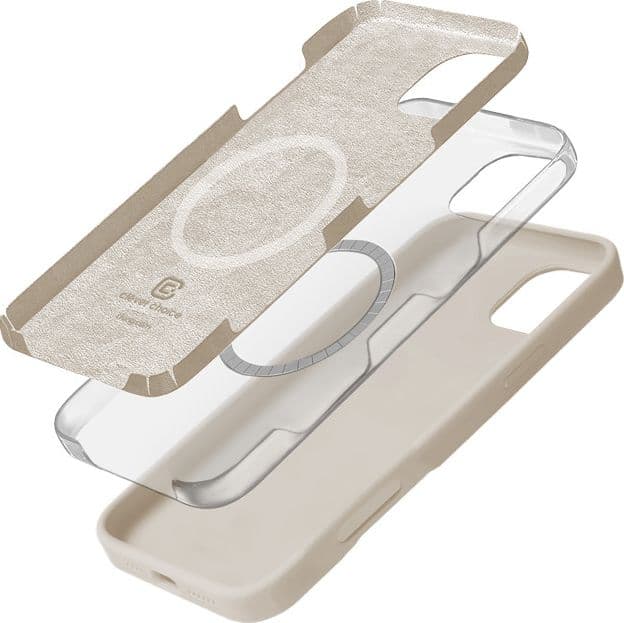 Crong Color Cover Magnetic - Custodia MagSafe per iPhone 16 Pro Max (Beige pietra) - 4