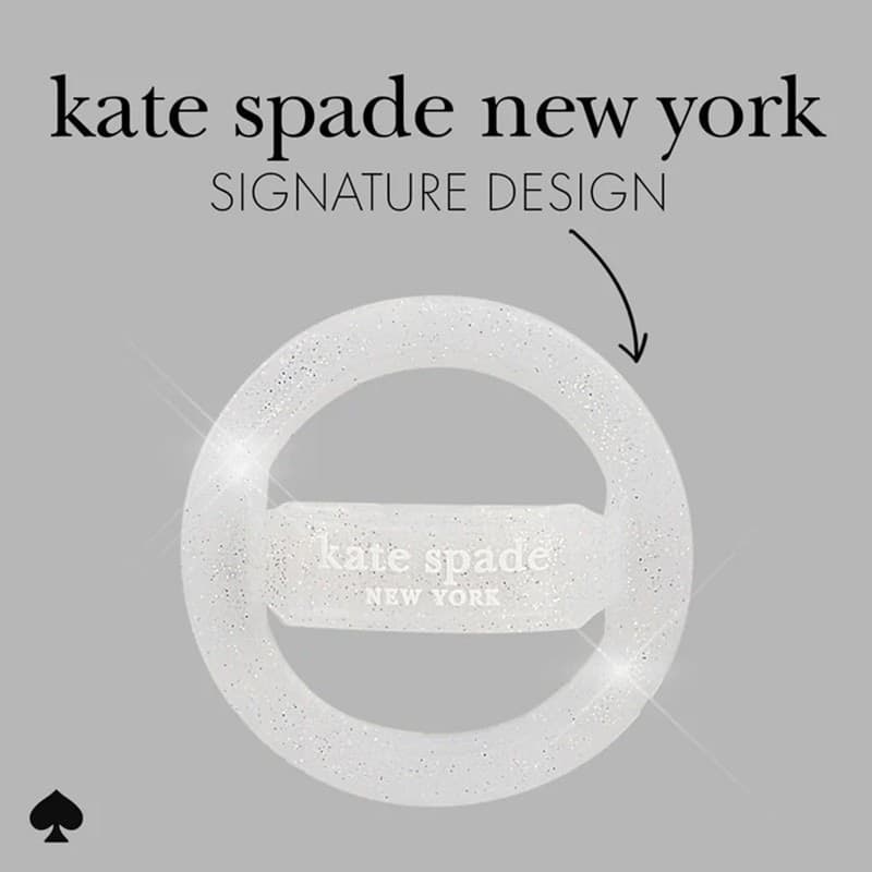 Kate Spade New York Magnetic Loop Grip - MagSafe finger holder (The Sparkle Silver) - 13