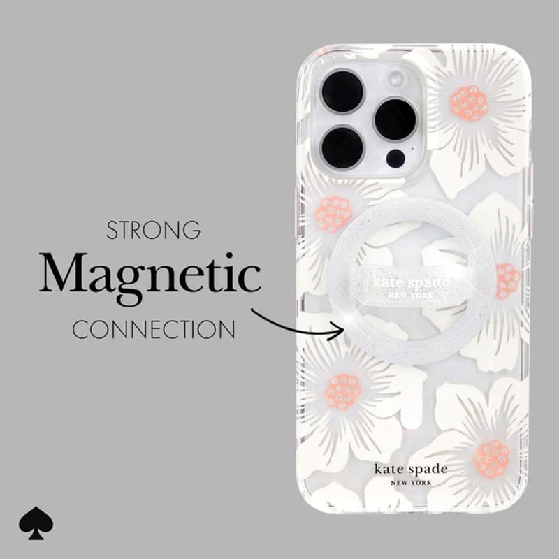 Kate Spade New York Magnetic Loop Grip - MagSafe finger holder (The Sparkle Silver) - 3