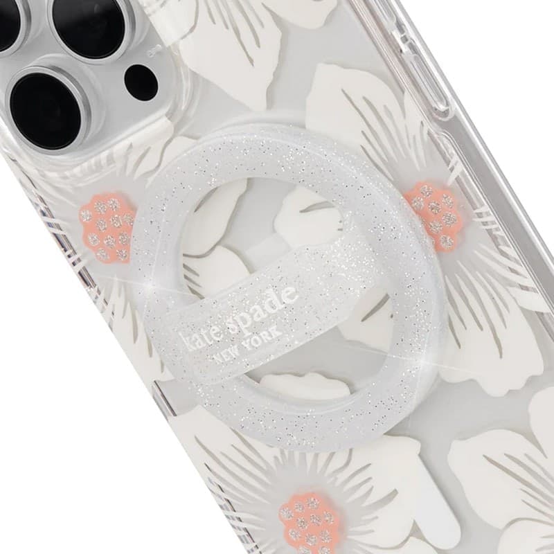 Kate Spade New York Magnetic Loop Grip - MagSafe finger holder (The Sparkle Silver) - 8