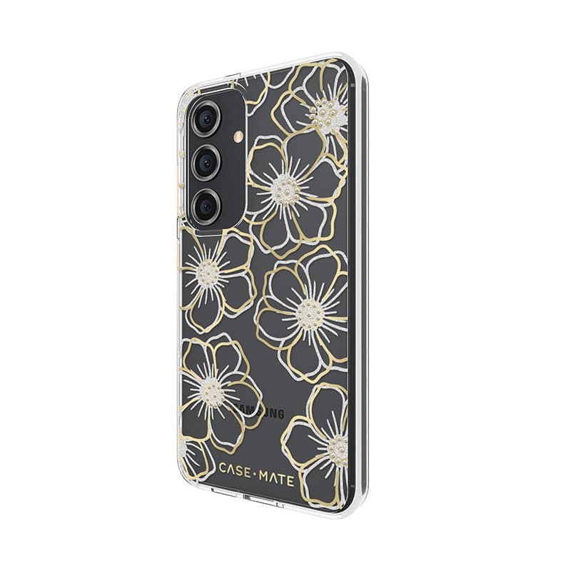 Case-Mate Floral Gems - Case for Samsung Galaxy S24 (Gold) - 2