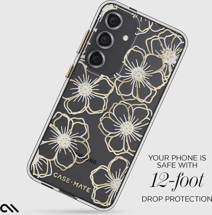 Case-Mate Floral Gems - Case for Samsung Galaxy S24 (Gold) - 17