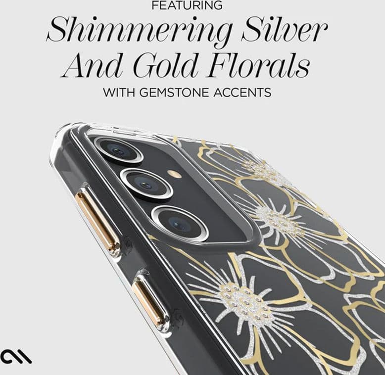 Case-Mate Floral Gems - Case for Samsung Galaxy S24 (Gold) - 8