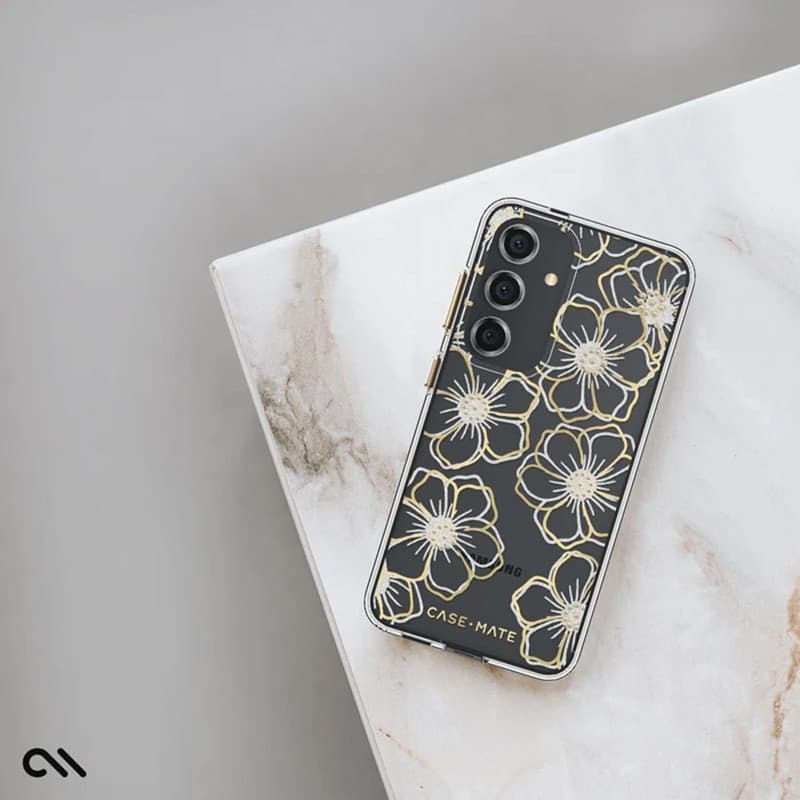 Case-Mate Floral Gems - Case for Samsung Galaxy S24 (Gold) - 9