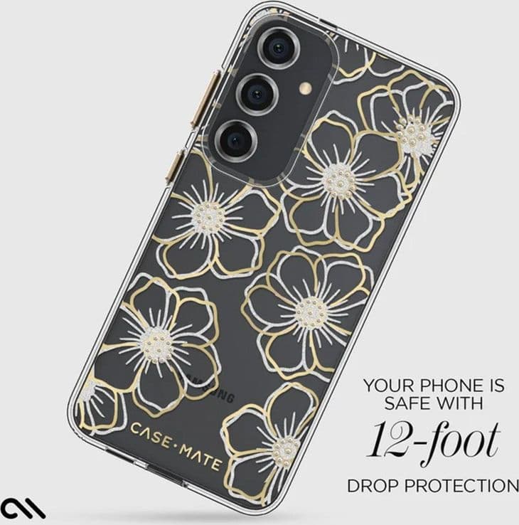Case-Mate Floral Gems - Case for Samsung Galaxy S24+ (Gold) - 19