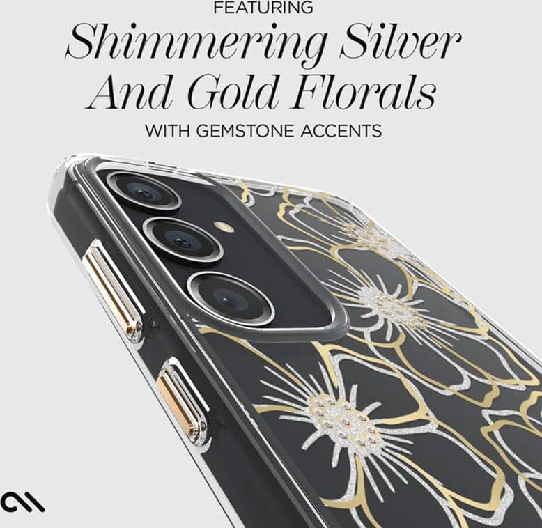 Case-Mate Floral Gems - Case for Samsung Galaxy S24+ (Gold) - 8