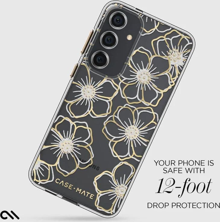 Case-Mate Floral Gems - Case for Samsung Galaxy S24+ (Gold) - 9