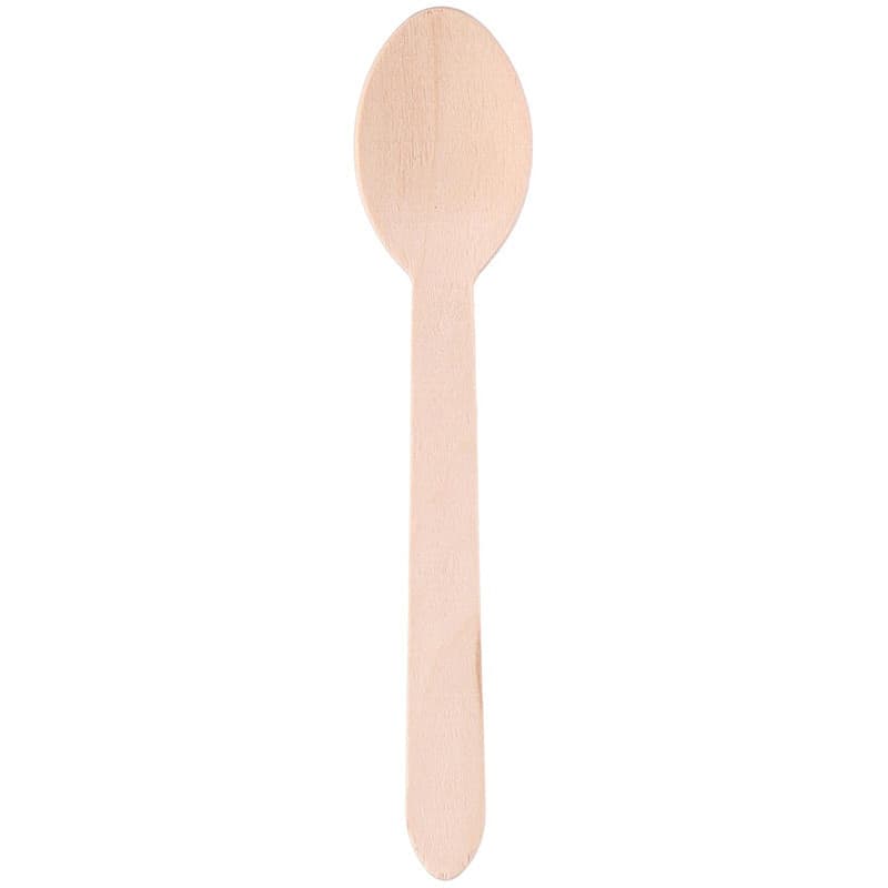 Alpina - Disposable wooden spoons 16 cm 50 pcs - 2
