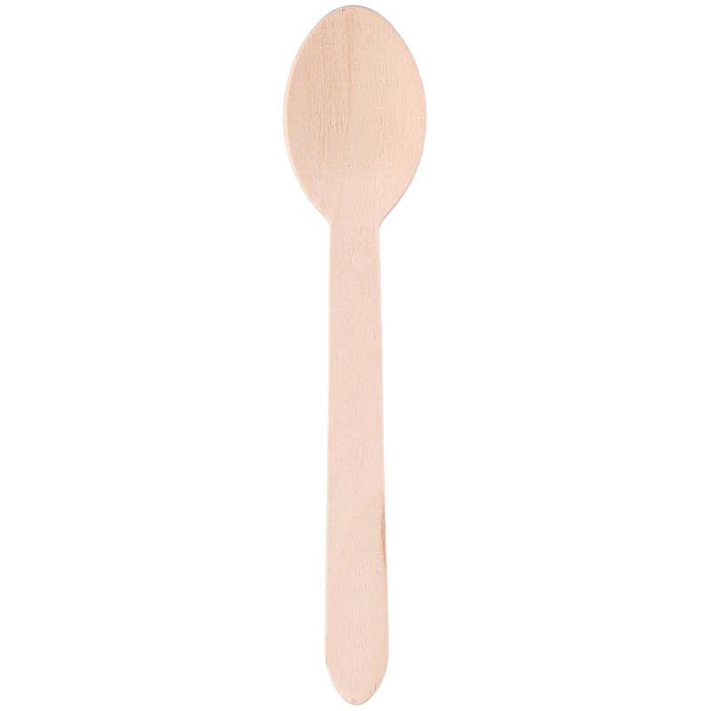 Alpina - Disposable wooden spoons 16 cm 50 pcs - 5