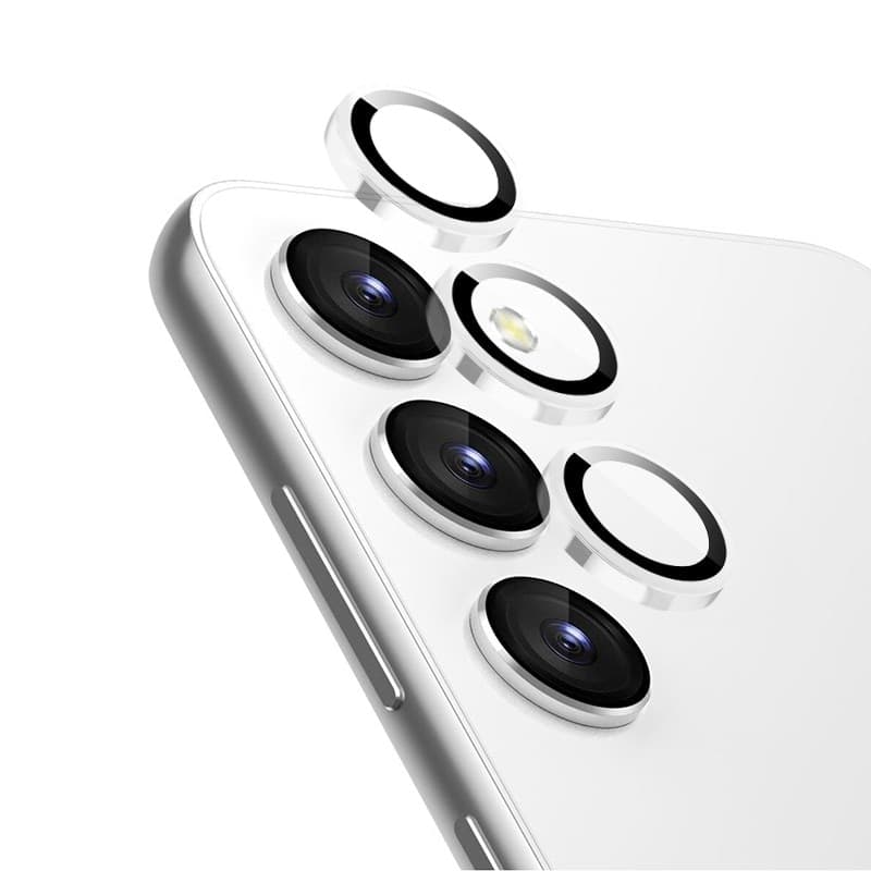 Crong Lens Ring - Vetro temperato per obiettivo della fotocamera Samsung Galaxy S24 (trasparente) - 4