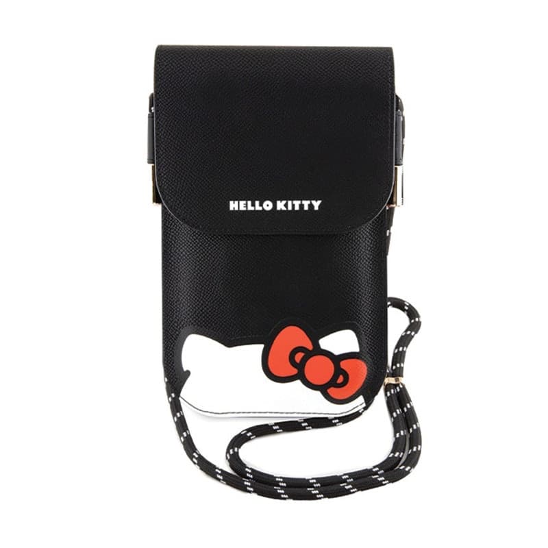 Hello Kitty Leather Hiding Kitty Cord - Phone crossbody bag (black) - 2