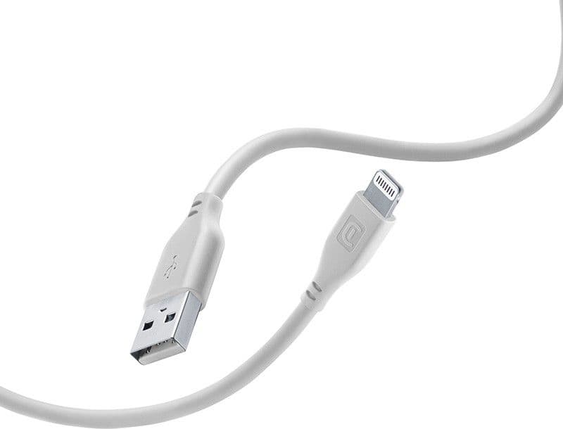 Cellularline Soft Cable - USB-A to Lightning cable MFi certified 1.2 m (grey) - 6