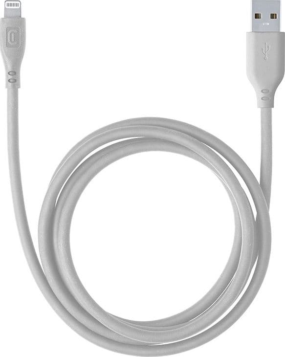Cellularline Soft Cable - USB-A to Lightning cable MFi certified 1.2 m (grey) - 9