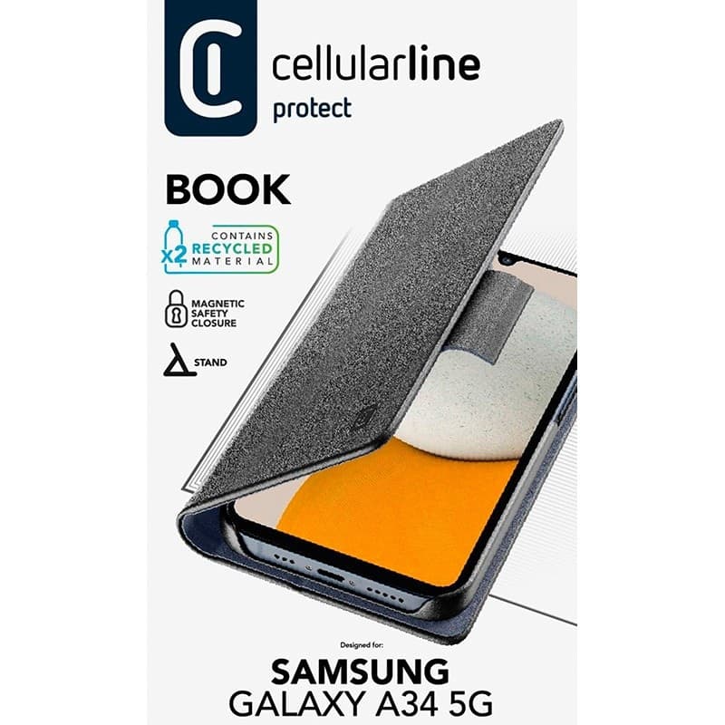 Cellularline Book Case - Case Samsung Galaxy A34 5G (black) - 8