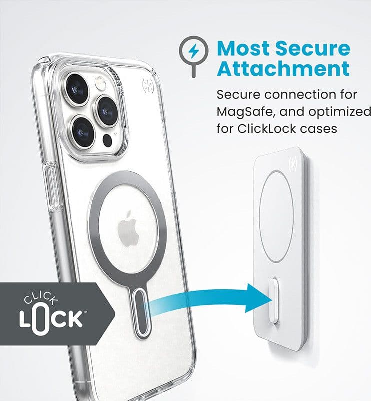 Supporto Speck Everywhere + ClickLock - Supporto magnetico MagSafe (bianco) - 5