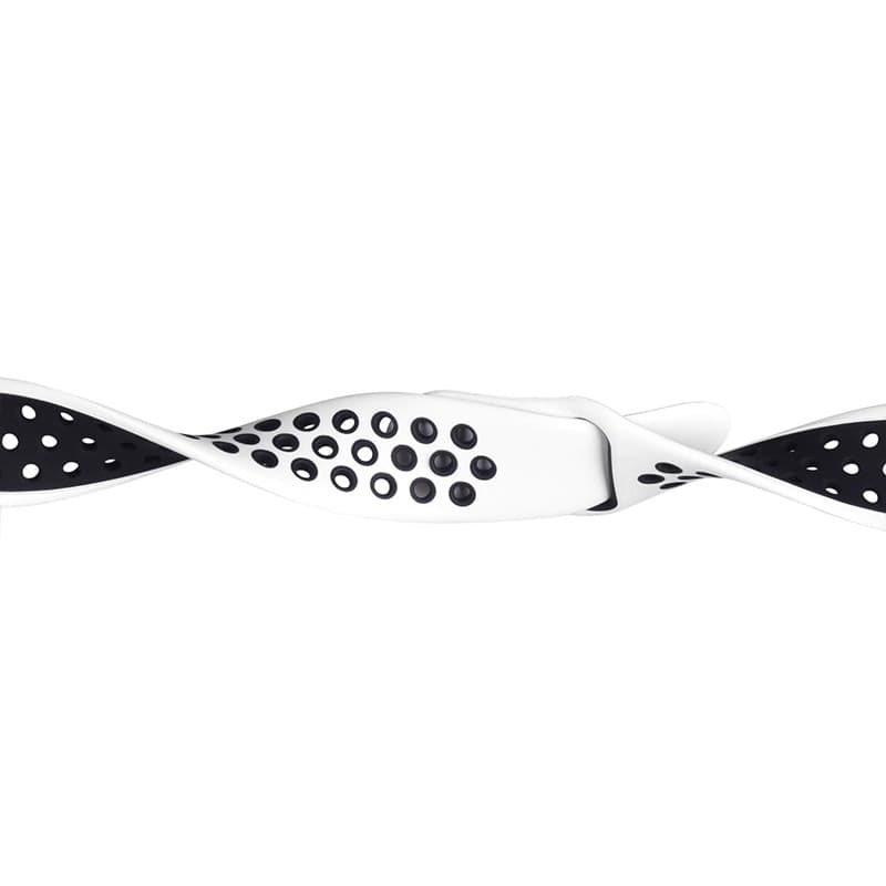 Crong Duo Sport - Cinturino per Apple Watch 38/40/41/42 mm (bianco/nero) - 5