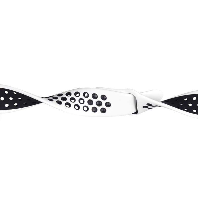 Crong Duo Sport - Cinturino per Apple Watch 38/40/41/42 mm (bianco/nero) - 10