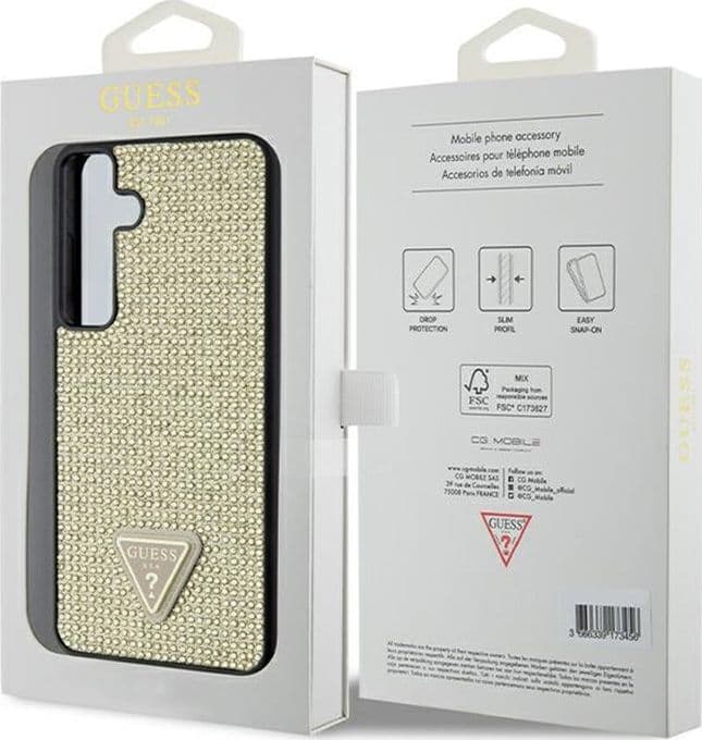 Guess Rhinestone Triangle - Case Samsung Galaxy S24+ (Gold) - 16