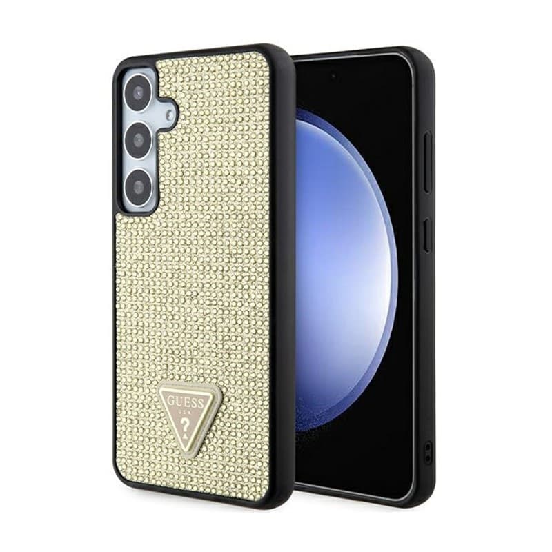 Guess Rhinestone Triangle - Case Samsung Galaxy S24+ (Gold) - 9