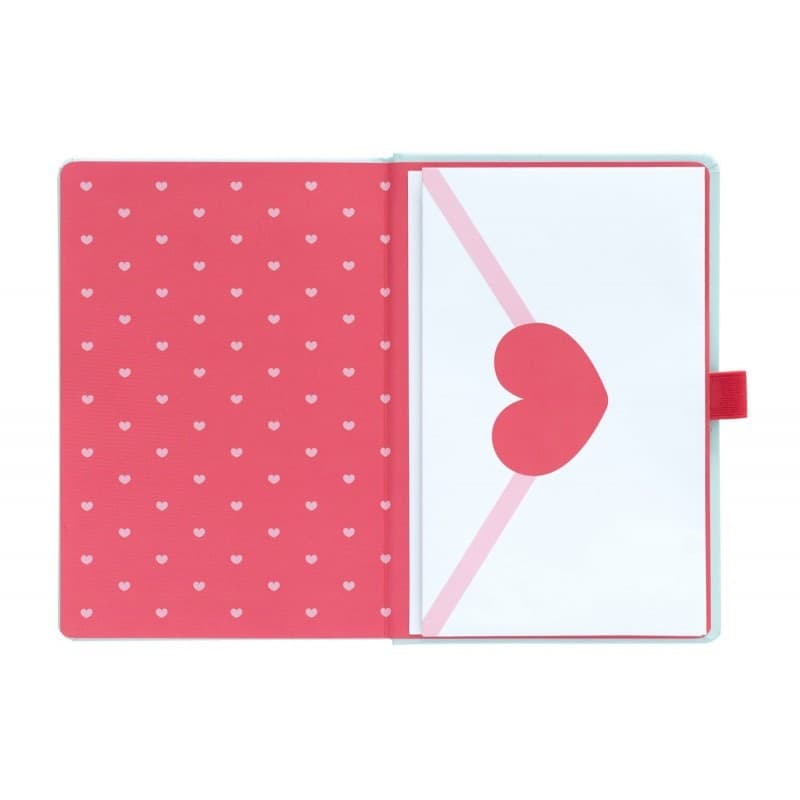 Pusheen - Quaderno + penna torcia della collezione Purrfect Love - 12