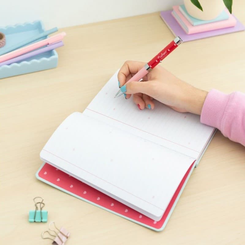 Pusheen - Quaderno + penna torcia della collezione Purrfect Love - 14