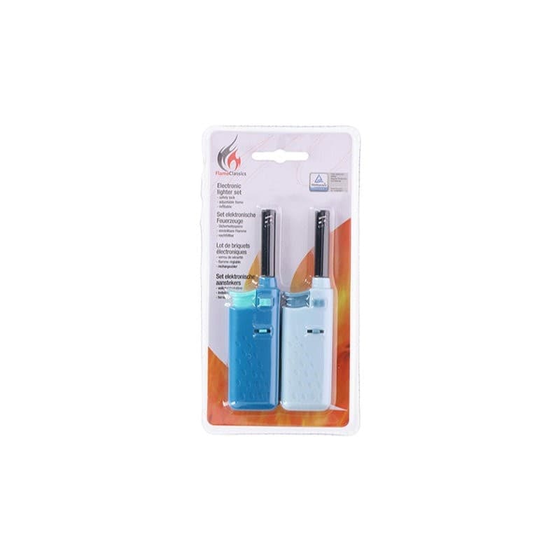 BBQ - Gas lighter for barbecue / kitchen 14 cm 2 pcs. (blue / blue) - 5