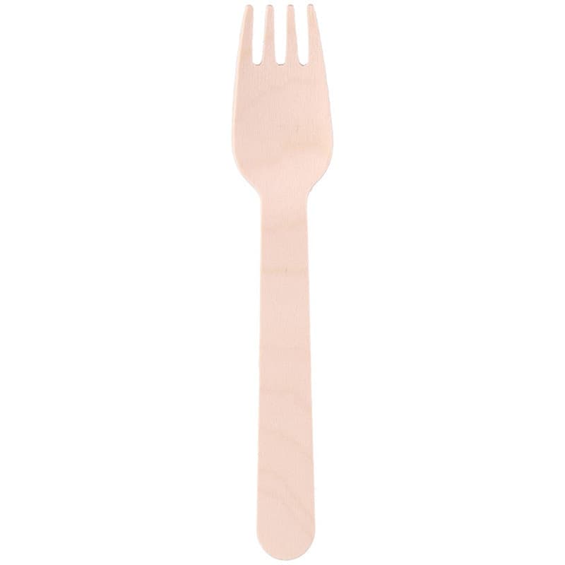 Alpina - Disposable wooden forks 16 cm 50 pcs - 2
