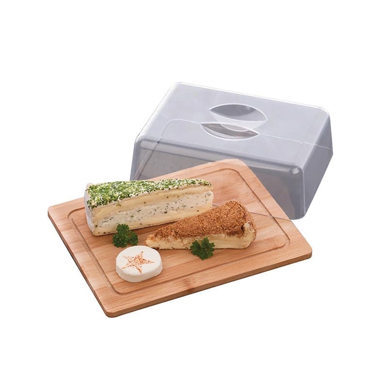 Bamboo cheese board with lid - 2