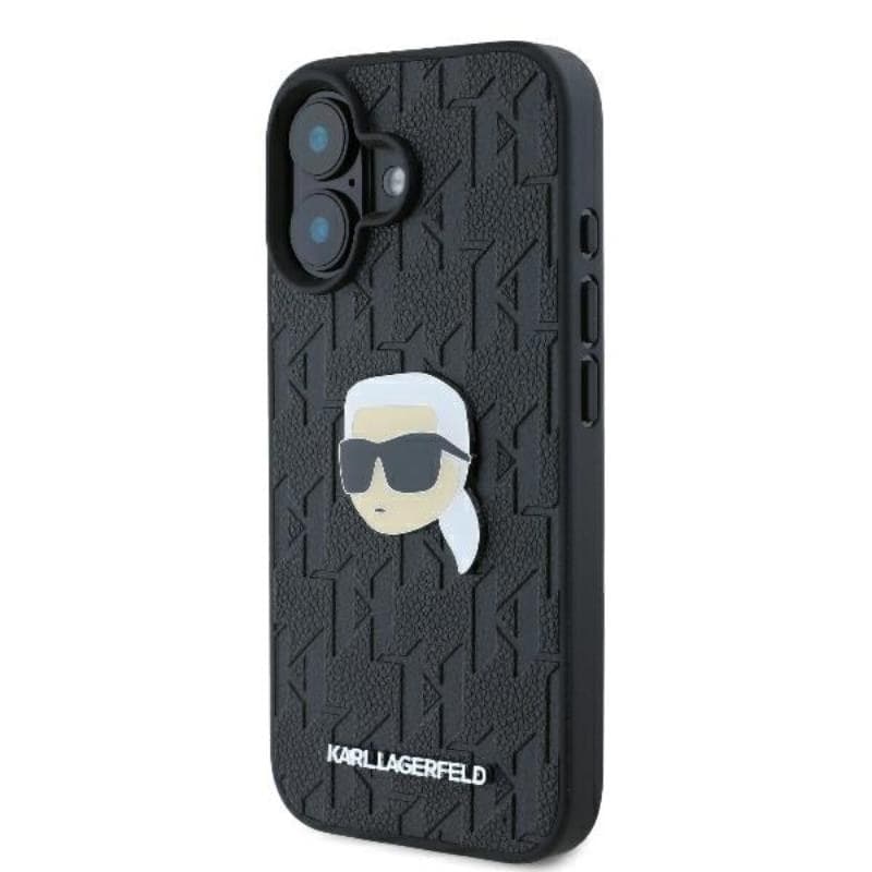 Karl Lagerfeld Monogram Karl Head Pin - Case for iPhone 16 (black) - 2